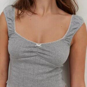 NWT Out From Under Women’s Out From Under Ruched Sweetheart Tank Top SZ MED